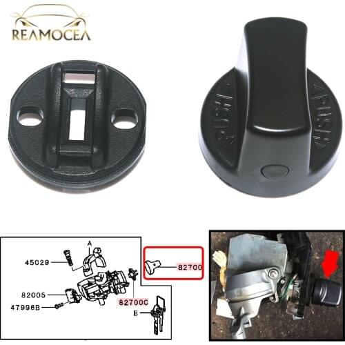 Reamocea Ignition Key Knob Start Switch Base Set Fit For Mitsubishi Lancer 2008-2017 Mitsubishi Outlander 4408A167 4408A03