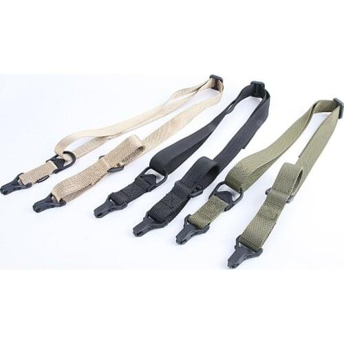 MS3 Gun Sling Tactical Rifles Carry 2 Points Sling Adjustable Length Multi Mission Nylon Shoulder Strap Airsoft Gun Belt Rope 1X