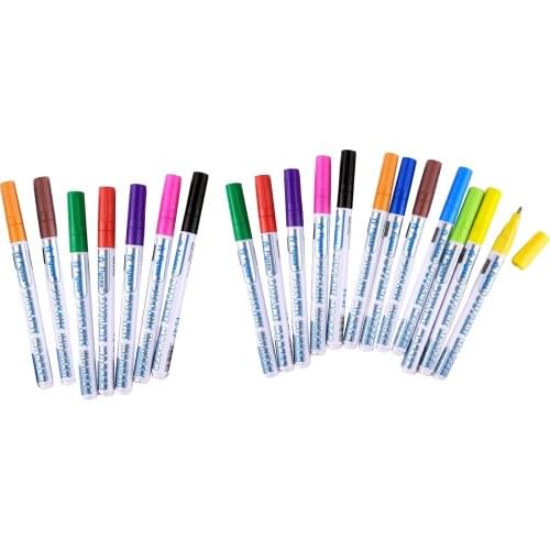 8 Colors Paint Pens For Rock Painting Stone Ceramic Glass Rock Markers Double Line Outline Pens