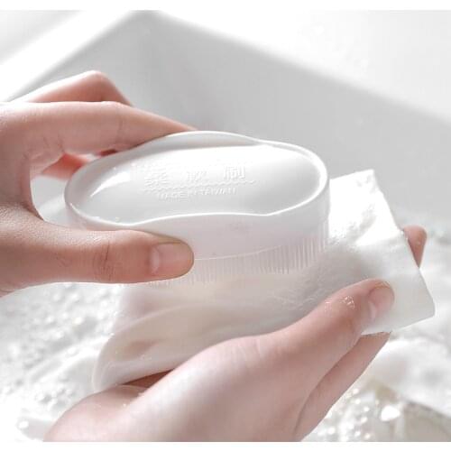 1 PCS Multifunction Scrubbing Brushes Soft Hair Oval Shape White Home Cleaning Tools Shoes Brush Washing Brush