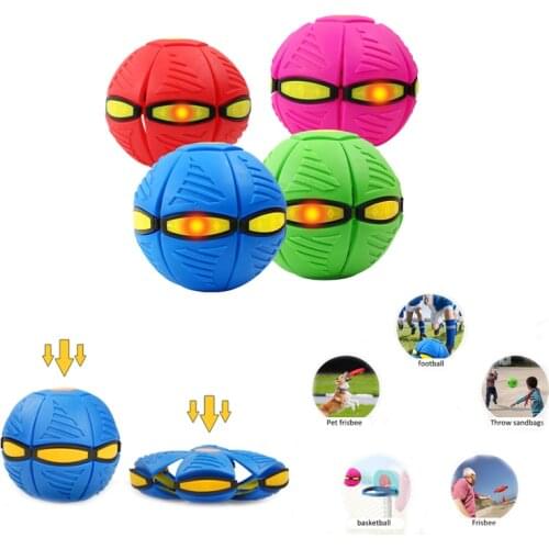 Dog Flying Discs Deformable Creative Ball Dog Toy Puppy Outdoor Training Toy Interactive Pet Supplies Durable Dog Flying Discs