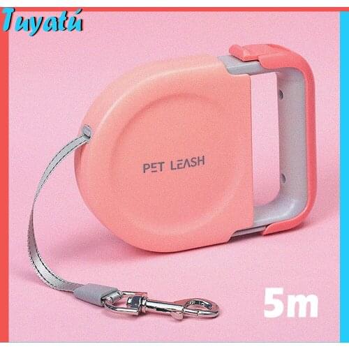Retractable Dog Leash Rope 5m Small Large Dog Leash Roulette Outdoor Walking Training Abs 4 Colors Dog Accessories Leashes