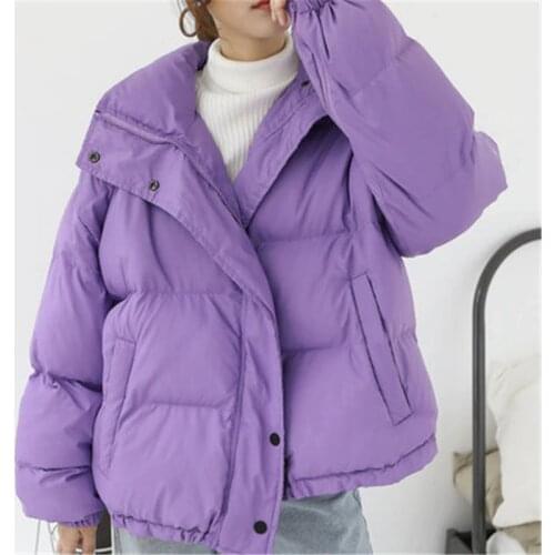 Snow Wear 2020 Winter Jacket Women Cotton Coat Plus Size Thick Parka Female Jackets Short Warm Outwear Solid