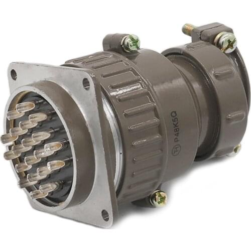 ZHQCN P48K7Q/P48J5A K5 Electronic Wire to Board 20 Pin IP67 Connector M48 Waterproof Aviation Female Plug Male Socket Adapter