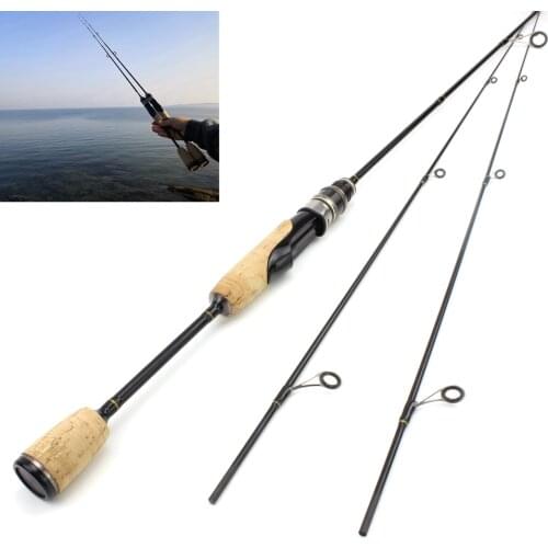 1.8M 2 tips lure rod ul Slow 2-6g Lure Carbon Fiber wooden handle Spinning fishing rod Small fish Trout pole fly fishing rod