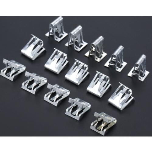 15Pc Car Dashboard DVD CD Panel Frame Gear Lever Armrest Car Fastener Interior Trim Plate Fixed Iron Clip Buckle Car Accessories