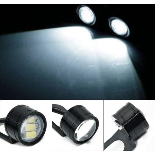 2Pcs Set 12V Motorcycle Lights White LED Spotlight Headlight Driving Light Fog Lamp Motorbike Accessories