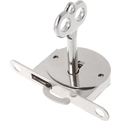 2021 New Vintage Drawer Lock With Key Antique Small Box Cabinet Door Locks Furniture Fittings