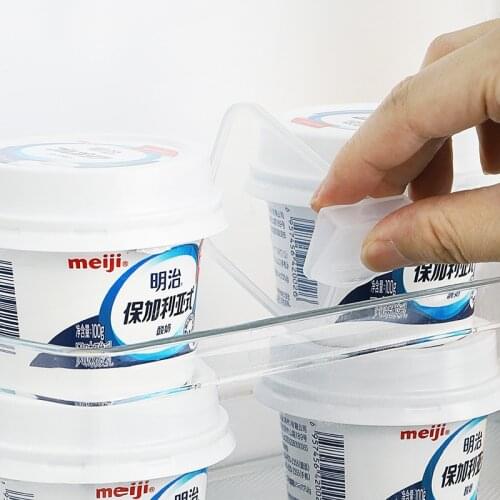 4Pcs Classification Baffle Refrigerator Internal Drawer Rack Kitchen Multi-Functi Removable Board Organizer Storage Holder