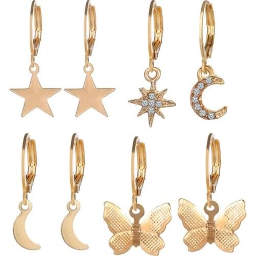 51826 creative butterfly alloy earrings Xingyue Earring Set 8 pieces