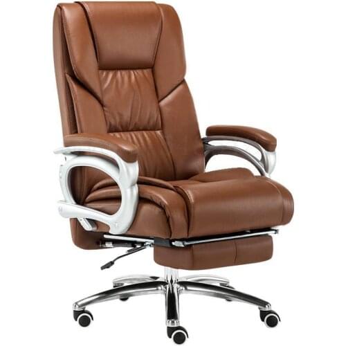 600 Leather boss chair reclining massage executive chair business office chair comfortable desk chair home computer chair
