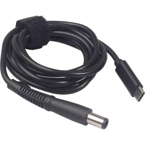 7.4x5.0 mm with Pin Jack to USB Type C PD Power Adapter Converter 7.4*0.6mm DC Plug Connector Cable Cord for HP Laptop Charger