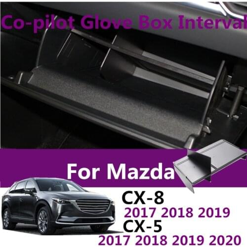 Car Glove Box Interval Storage For Mazda CX5 CX8 20172018 2019 CX-5 CX-8 Car Tidying Box Interval Sorting Partition Accessories