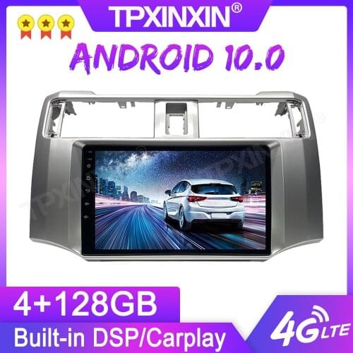 4+128G Rom For Toyota 4 Runner 2015-2019 Android 10 Car GPS Multimedia Player Head unit Audio Car Radio Navigtion Tape Recorder