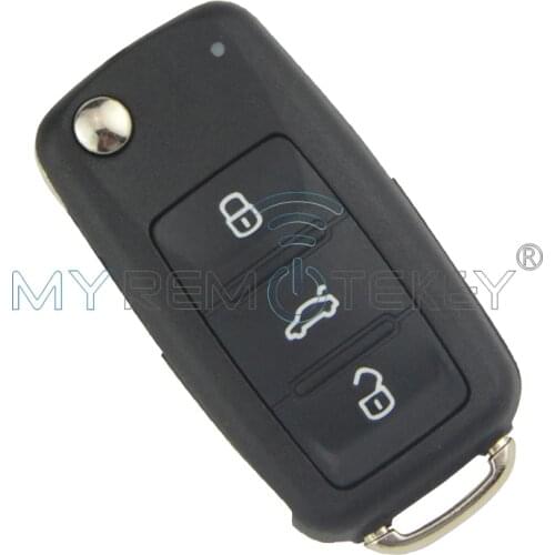 Flip Car Remote Key 202AD for VW Volkswagen Beetle Golf Eos Polo Sharan Tiguan 2011-2013 HU66 5K0837 202 AD ID48 434Mhz Remtekey