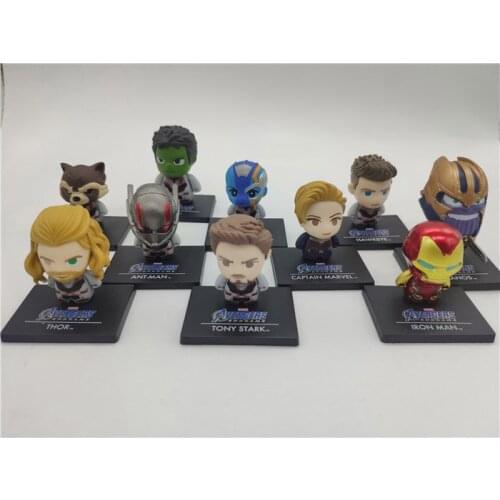 Bandai Marvels The Avengers Thor Hawk Eye The Incredible Hulk Nebula Rocket Raccoon Thanos Iron Man Genuine Figures Model Toy