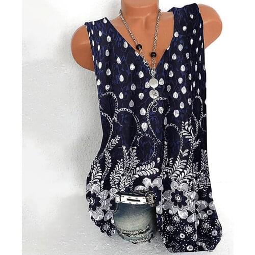 Temperament Blouse Woman V-neck T-shirt loose casual T-shirt Plus Size 5xl Sleeveless Vest Shirt Ladies Elegant Tunic Tee Tops