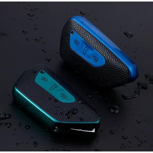 TPU Car Key Cover for VW Golf 8 Mk8 2020 for Skoda Octavia 4 8 A8 MK4 VAG Group 2021 Seat Leon Remote Control Cases Keychain