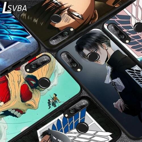 Anime Attack on Titan For Huawei Y9S Y8S Y6S Y9A Y7A Y8P Y7P Y5P Y6P Y7 Y6 Y5 Pro Prime 2020 2019 Black Soft Phone Case