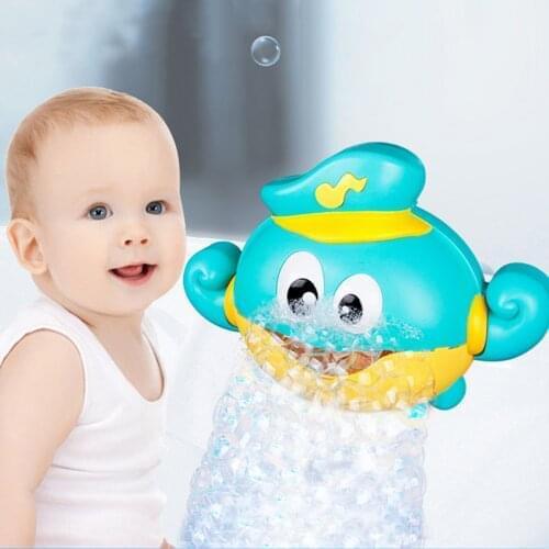 Bubble Crabs Music Baby Bath Toys Bubble Machine Crabs Automatic Bubble Blower With Suction Cups Bubble Bathing Toys Kids Gifts