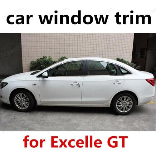 Hot sell for Excelle GT 2015 2016 stainless steel window trim strip bright silver windows dedicated car modification
