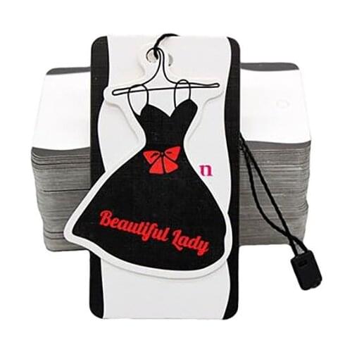 OEM Paper Tag, Customized OEM Rectangle Garment Hang Tags Jewelry Tag DIY Printed hangtag, Swing tags VK244