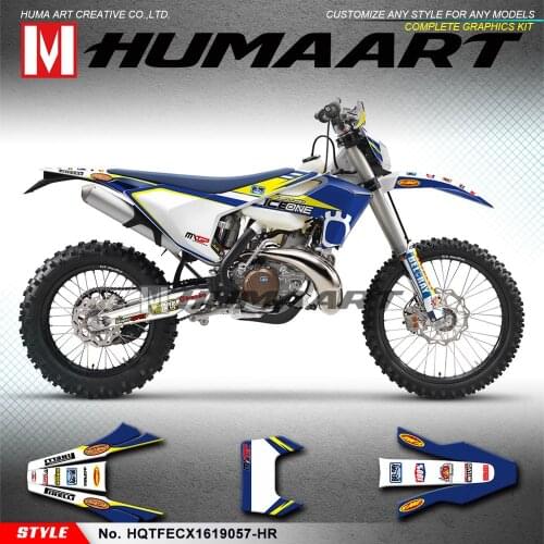 HUMAART Motorbike Graphics Vehicle Self Adhesives Kit for TE FE TX FX FS TC FC 125 150 250 300 350 450 501 2016 2017 2018 2019