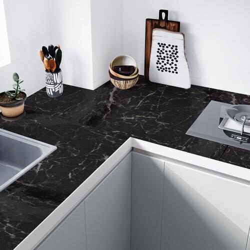 Modern Marble Wall Stickers Waterproof And Oil-Proof Suitable For Kitchen Self-Adhesive Home Renovation Wallpaper