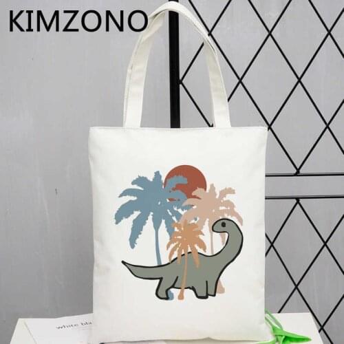 Dinosaur shopping bag grocery reusable tote eco handbag shopper bag bolsa compra foldable reusable string grab