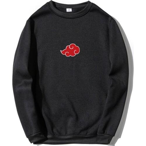 Sweatshirts Janpanese Anime Akatsuki Cloud Symbols Pullover Hoodies 2021 Spring Autumn Sweatshirt Men Brand Hip Hop Tops