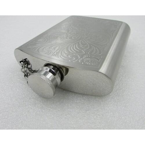 304 stainless steel outdoor portable portable flagon flagon 7 ounces rich arabesque small jug