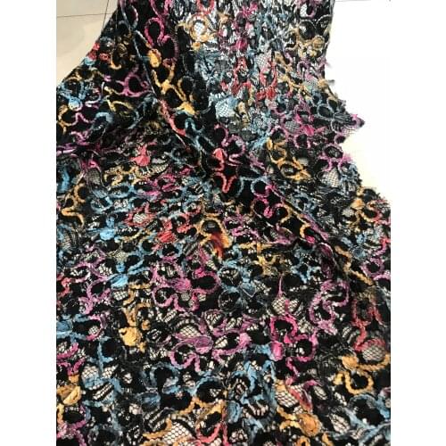 Embroidery lace fabric with super quality special african tulle mesh lace fabric SYJ-928814 for fashion dress