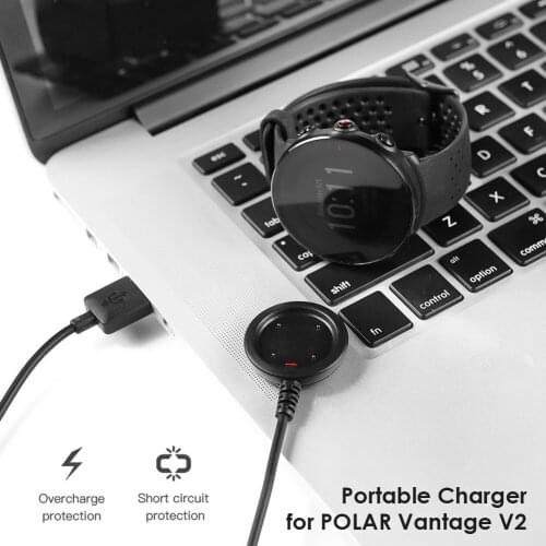 Charger for POLAR Vantage V2/GRIT X/Ignite USB Fast Charging Cable Pro Adapter Smart Watch Wireless Charging Cable
