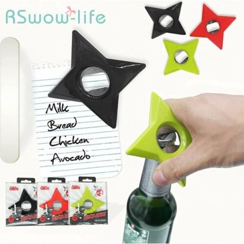 1PCS Portable Beer Bottle Opener Dart Fridge Magnet Ninja Darts Beer Bottle Cap Opener Bar Tool Gift Home Decor Kitchen Gadgets