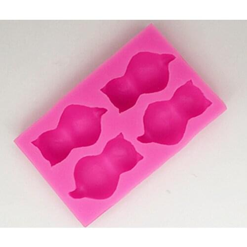 4 Cat Chocolate Mold Cake Decoration Moulding Moulder Gypsum Moulder P847