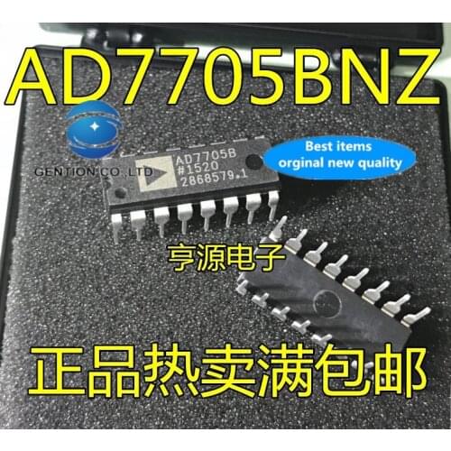 5PCS AD7705 AD7705BN AD7705BNZ DIP16 16-BIT in stock 100% new and original