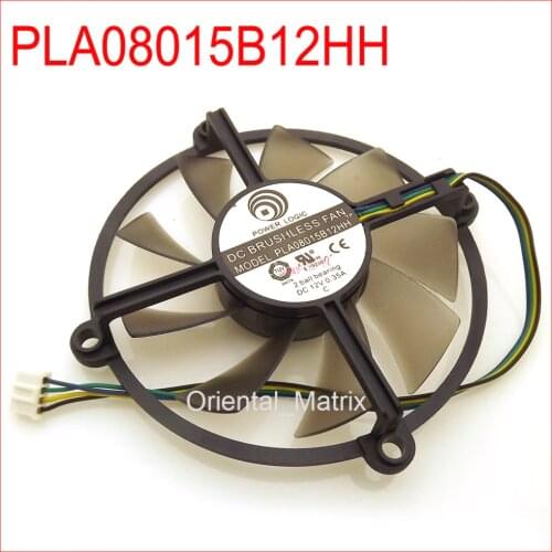 Free Shipping PLA08015B12HH 12V 0.35A 85mm For GALAXY GTS 250 GTX550Ti GTS450 D5 Graphics Card Cooling Fan 4Pin