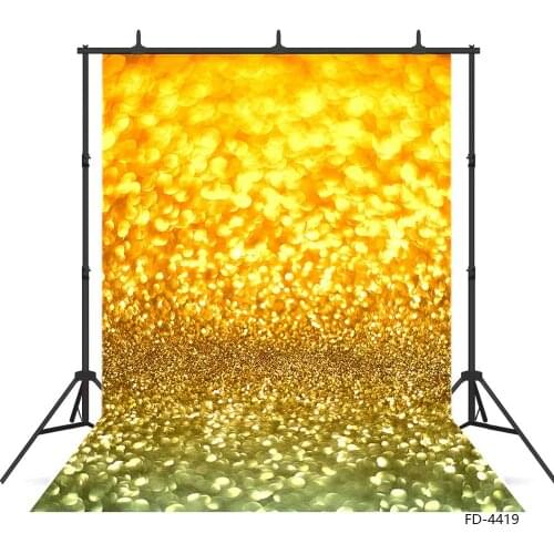 Photo Backdrop Golden Glitter Flare Bokeh Custom Backgrounds for Children Shimmer and Shine Party Photoshoot Photography Props