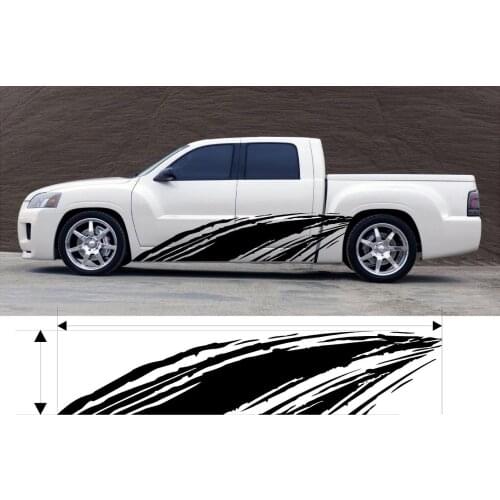 For 2Pcs VINYL GRAPHIC DECAL CAR TRUCK BOAT KIT CUSTOM SIZE COLOR VARIATION MT-95 Car styling