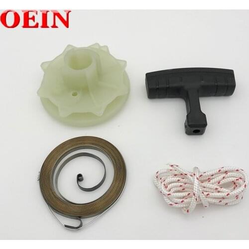 Recoil Starter Pulley Spring Kit for Partner 350 351 Poulan 3314 3416 3516 1900 1950 1975 2025 2050 Husqvarna 530037817 Chainsaw