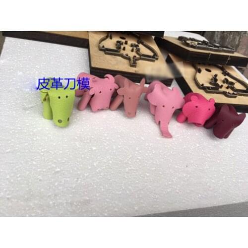 Cute animal hanging decoration leather craft template cutter die cut knife mould leather hole punches tool set deri el aletleri