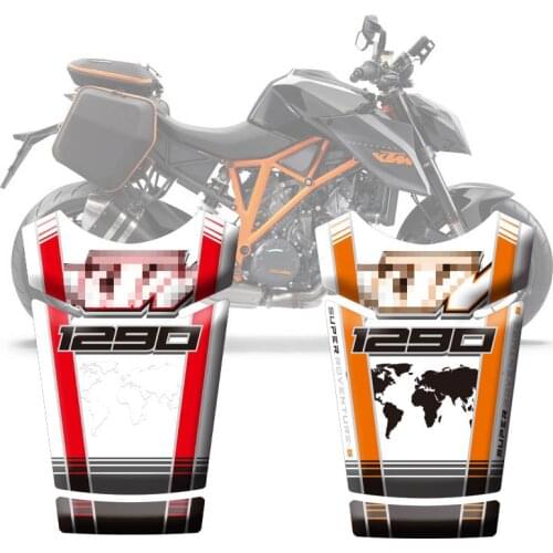 Motorcycle Stickers Fuel Tank 3D Rubber Sticker Fishbone Protective Decals For KTM 1290 Super Adventure S 2017 2018 2019