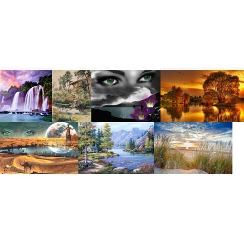 Landscape Camel cross stitch kit people 18ct 14ct 11ct count canvas stitches embroidery DIY handmade needlework