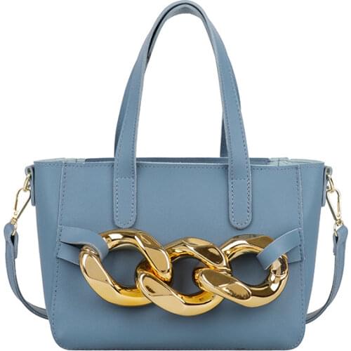 2021 New Womens Thick Chain Small Bag Fashion Handbag Crossbody Retro Basket Bag Large Capacity Female Bag Luxury Designer Bag