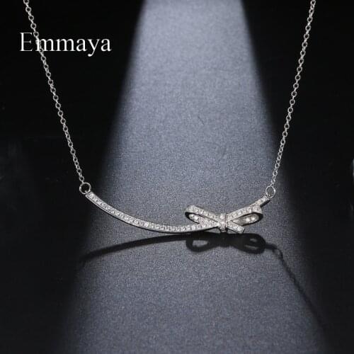 Emmaya New Arrival Fascinating Design Necklace Noble Ornament For Female Fashion Party Shiny Zirconia Jewelry Fancy Gift