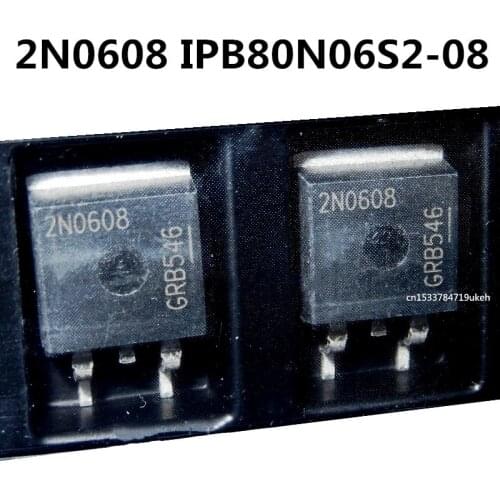 Original 5pcs/ 2N0608 IPB80N06S2-08 TO-263 55V 80A