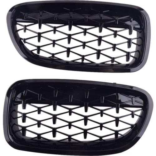 1 Pair Car Front Hood Grille Fit for BMW 5 Series F10 Sedan M5 F11 Touring 2011 2012 2013 2014 2015 2016 51137412326 51137412327