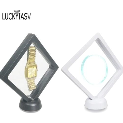 PET Membrane Accessories Jewelry Watch Bracelet Earrings Box Bague Jewellery Presentation Stand Holder Rack 11*11cm