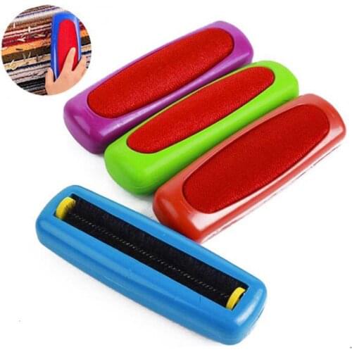 Pet Hair Fluff Cleaner Sticky Picker Ribbon Roller Clothes Cleaning Brushes Carpet Dust Brush Plastic Table Crumb er