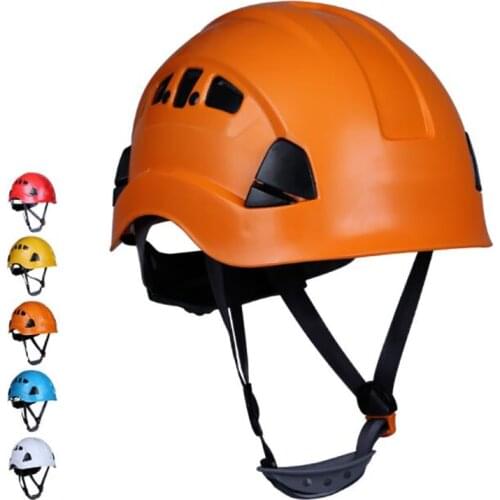 Ventilated Safety Hard Hat - Adjustable ABS Climbing Helmet - 6-Point Suspension, Perfect for Riding, Climbing and Construction